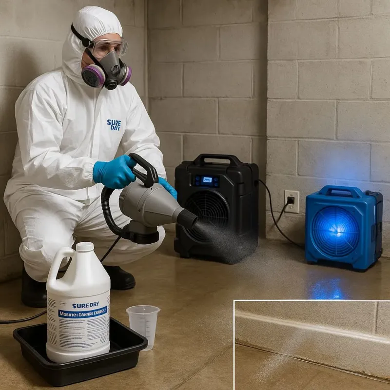 Sanitization and Odor Removal process in Golden Valley, MN